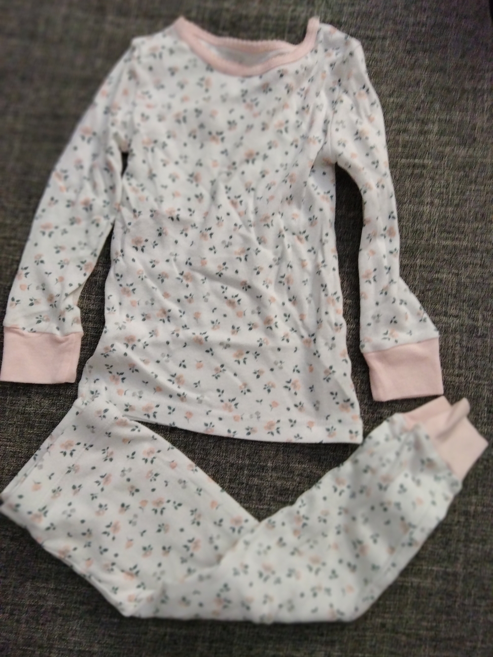 Nicole Miller Pink Floral Long-Sleeve Pajama Set